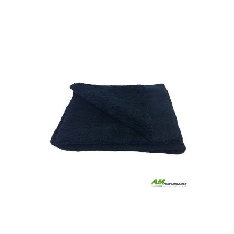 Microfibre double face sans couture noire  [tarif dégressif]