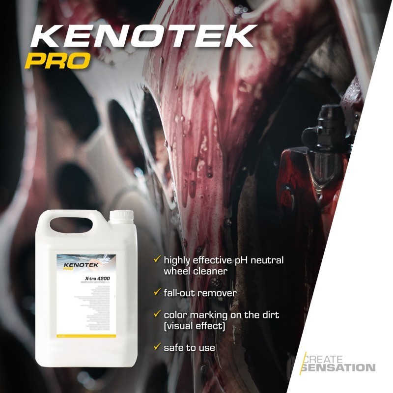 XTRA 4200  de KENOTEK nettoyant jantes décontaminant ferreux