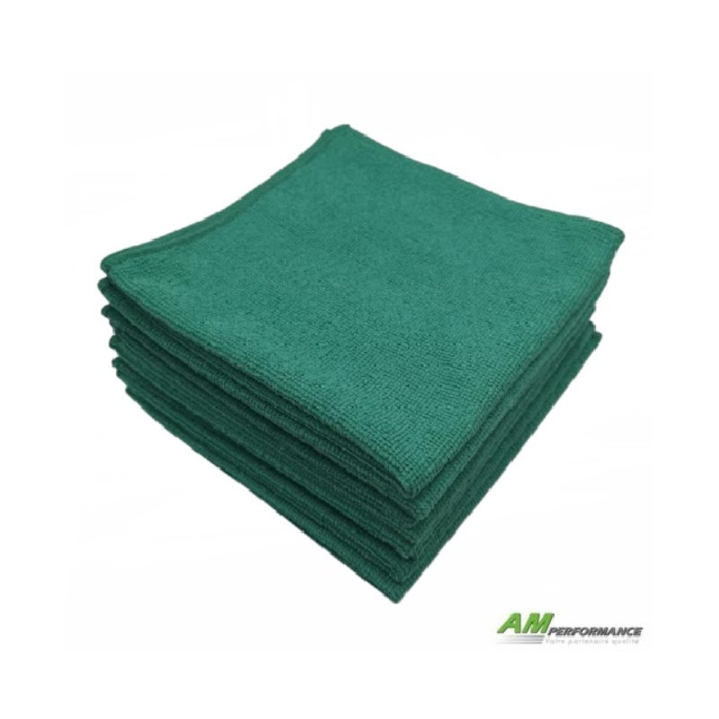 Microfibres petit prix vertes - Lot de 10