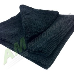 Microfibre double face sans couture noire  [tarif dégressif]