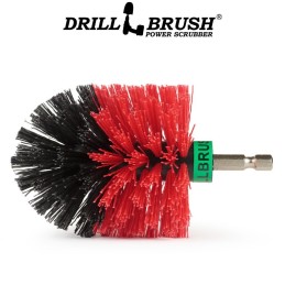 Drill Brush® ronde dure rouge