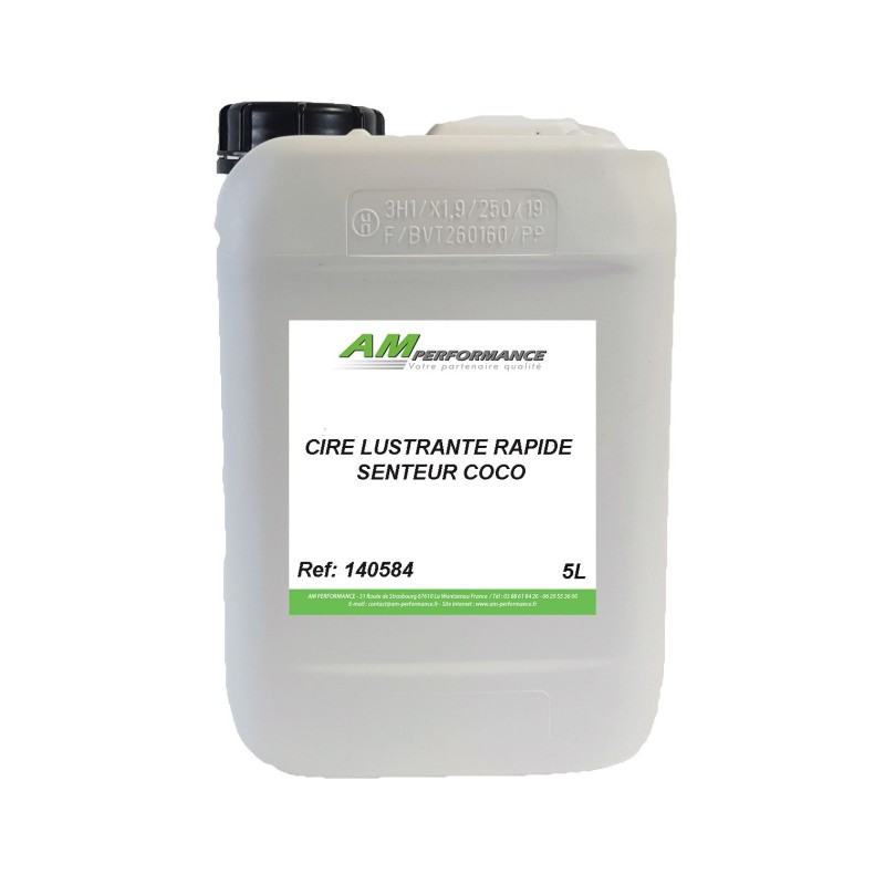 Cire lustrante rapide pour véhicule sans eau